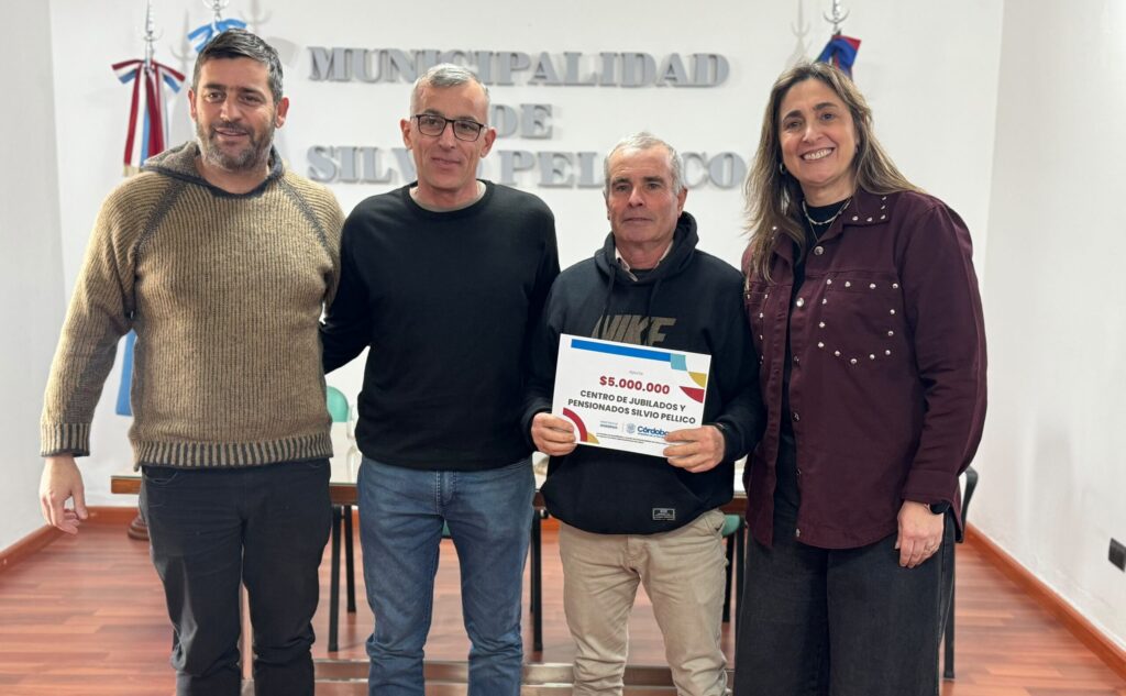 Instituciones de Silvio Pellico recibieron aportes del Gobierno provincial